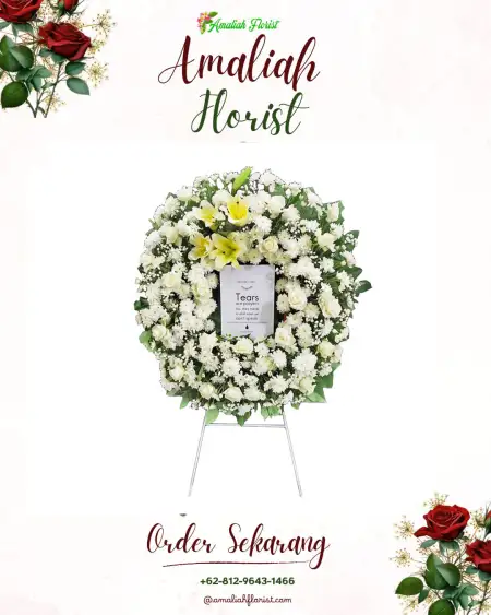 Krans Bunga Duka Cahaya Mas